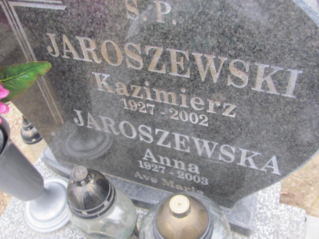 Kazimierz Jaroszewski 1927 Trzemeszno - Grobonet - Wyszukiwarka osób pochowanych