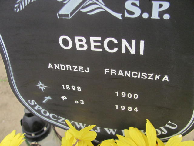 Andrzej Obecny 1897 Trzemeszno - Grobonet - Wyszukiwarka osób pochowanych