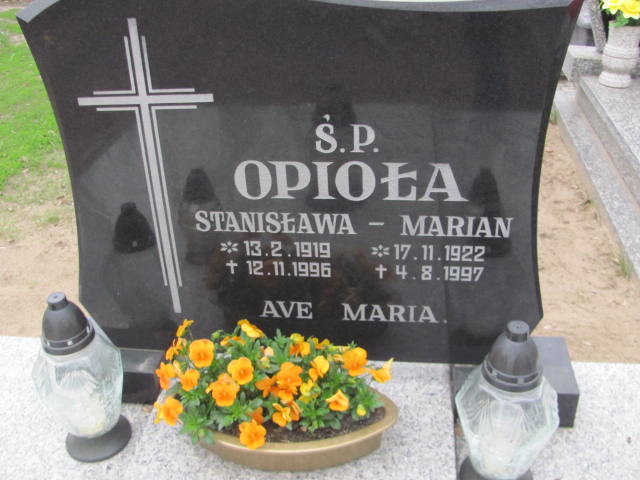 Marian Stefan Opioła 1922 Trzemeszno - Grobonet - Wyszukiwarka osób pochowanych