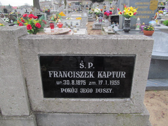Franciszek Kaptur 1875 Trzemeszno - Grobonet - Wyszukiwarka osób pochowanych