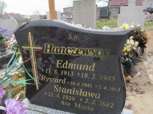 Ryszard Hanczewski 1941 Trzemeszno - Grobonet - Wyszukiwarka osób pochowanych