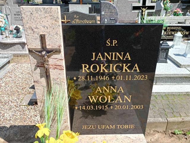 Anna Wolan 1915 Trzemeszno - Grobonet - Wyszukiwarka osób pochowanych