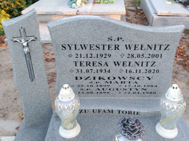 Joanna Dzikowska Trzemeszno - Grobonet - Wyszukiwarka osób pochowanych