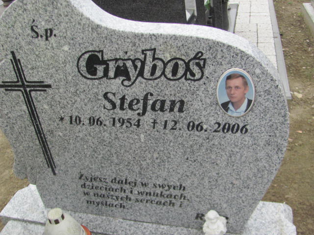 Stefan Gryboś 1954 Trzemeszno - Grobonet - Wyszukiwarka osób pochowanych