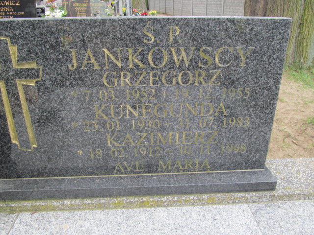 Grzegorz Jankowski 1952 Trzemeszno - Grobonet - Wyszukiwarka osób pochowanych