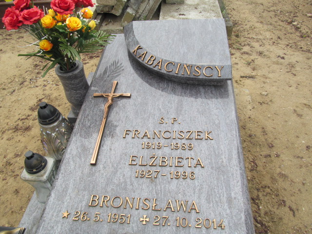 Elżbieta Kabacińska 1927 Trzemeszno - Grobonet - Wyszukiwarka osób pochowanych