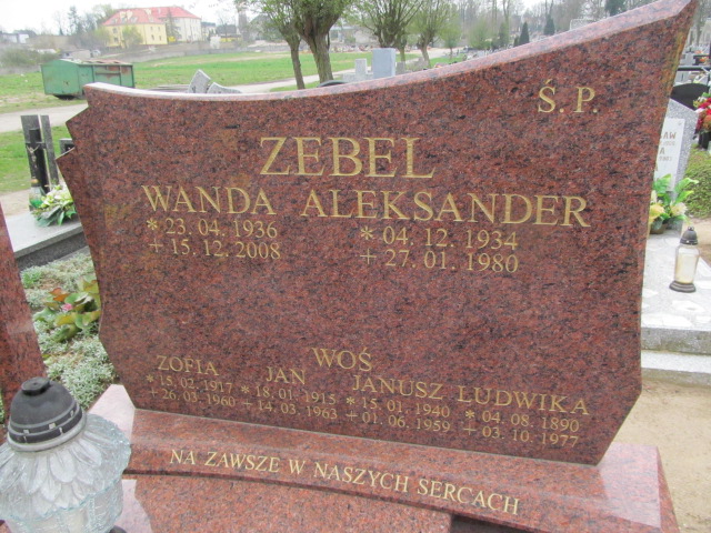Wanda Zebel 1936 Trzemeszno - Grobonet - Wyszukiwarka osób pochowanych