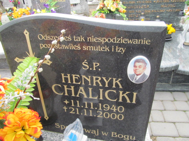 Henryk Chalicki 1940 Trzemeszno - Grobonet - Wyszukiwarka osób pochowanych