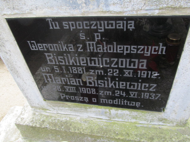 Weronika Bisikiewicz 1881 Trzemeszno - Grobonet - Wyszukiwarka osób pochowanych