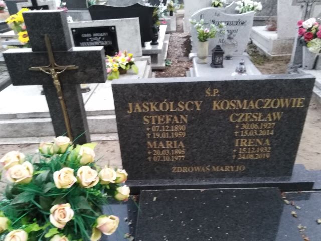 Irena Kosmacz 1932 Trzemeszno - Grobonet - Wyszukiwarka osób pochowanych