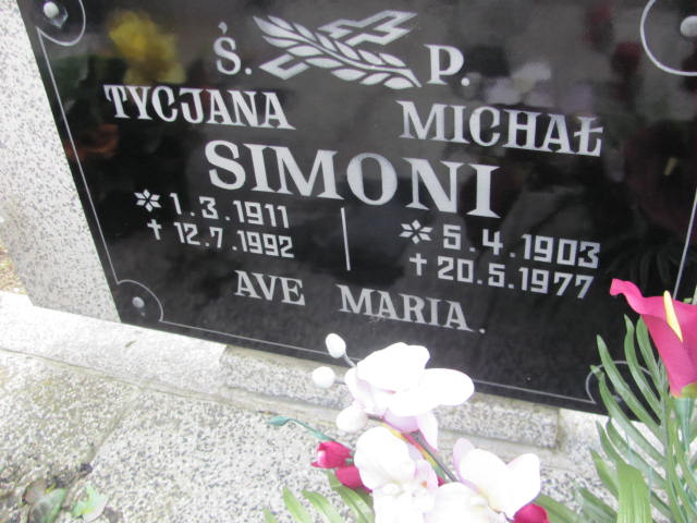 Michał Simoni 1903 Trzemeszno - Grobonet - Wyszukiwarka osób pochowanych