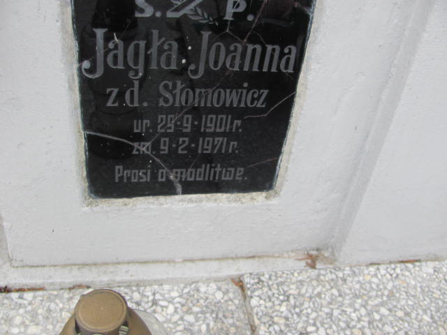Joanna Jagła 1901 Trzemeszno - Grobonet - Wyszukiwarka osób pochowanych
