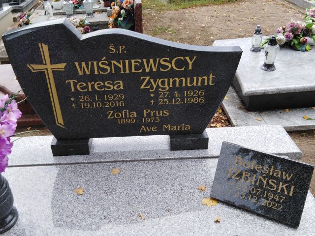 Zofia Prus 1899 Trzemeszno - Grobonet - Wyszukiwarka osób pochowanych
