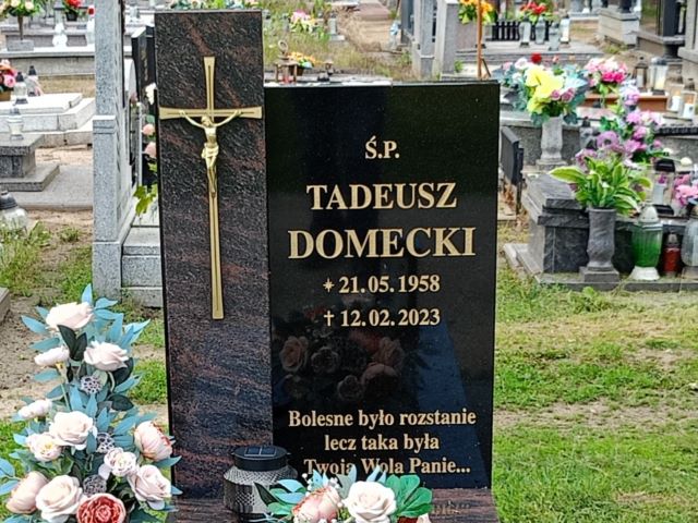 Tadeusz Domecki 1958 Trzemeszno - Grobonet - Wyszukiwarka osób pochowanych