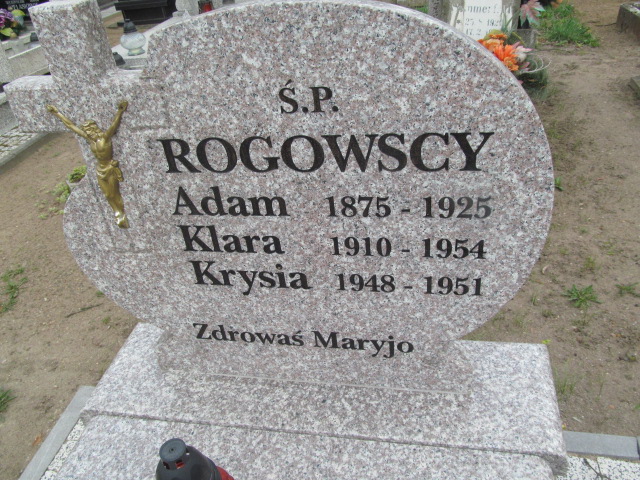 Klara Rogowska 1910 Trzemeszno - Grobonet - Wyszukiwarka osób pochowanych