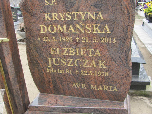 Krystyna Domańska 1926 Trzemeszno - Grobonet - Wyszukiwarka osób pochowanych