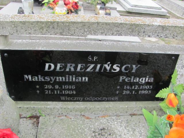 Maksymilian Dereziński 1916 Trzemeszno - Grobonet - Wyszukiwarka osób pochowanych