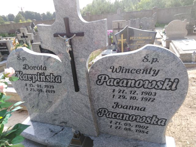 Joanna Pacanowska 1902 Trzemeszno - Grobonet - Wyszukiwarka osób pochowanych