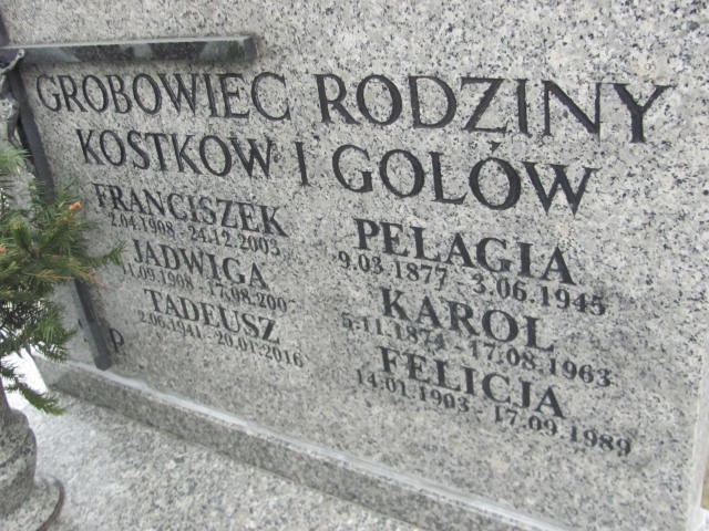 Dorota Felicja Gola 1903 Trzemeszno - Grobonet - Wyszukiwarka osób pochowanych