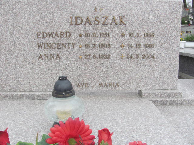 Edward Stanisław Idaszak 1951 Trzemeszno - Grobonet - Wyszukiwarka osób pochowanych