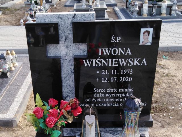 Iwona Wiśniewska 1973 Trzemeszno - Grobonet - Wyszukiwarka osób pochowanych