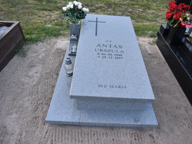 Urszula Antas 1948 Trzemeszno - Grobonet - Wyszukiwarka osób pochowanych