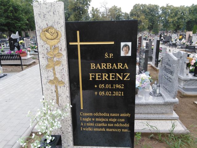 Barbara Ferenz 1962 Trzemeszno - Grobonet - Wyszukiwarka osób pochowanych